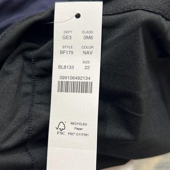 J.Crew Navy Blue Ruched One Piece Swimsuit NWT - Picture 15 of 15